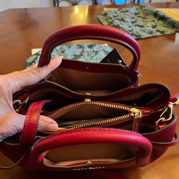 NWT Kate Spade Small Dumpling Bag in Red Jam - Picture 4 of 5